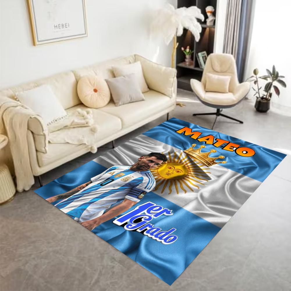 Messi World Cup Trophy Carpet Suitable For Dining Room Study Room Outdoor Entryway Antislip Carpet Office Home Decor Birthdaychristmas Gift