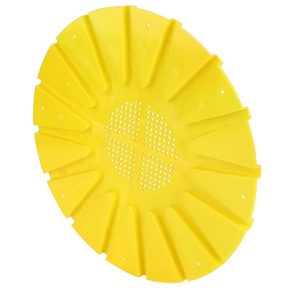 3Pcs 16 Passage Bee Escape Disc Yellow ABS Beehive Exit Disc Durable Lightweight Anti-Running Tool Beehive Ventilation