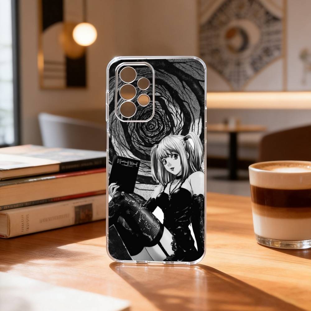 D-Death N-Note Misa Phone Case Transparent Silicone Soft For Samsung S25,S24,S21,S22,S23,S30,Ultra,S20,Plus,Fe