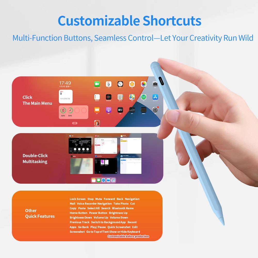 Bulk Factory Active Capacitive Pen  Price Stylus for iPad Pro Air Mini Manufacturer Direct Supply Stylus Pen