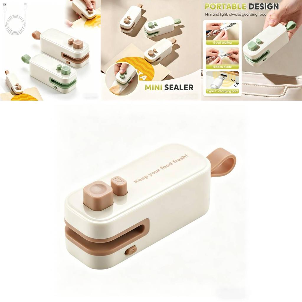 Modern Portable Sealing Machine With Magnetic Charging For Food Freshness And Gift Use