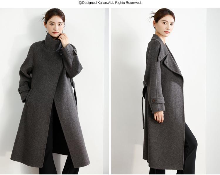 Women's Long Double-Sided Cashmere Over-the-Knee Coat - 2025 High-End Autumn/Winter Collection
