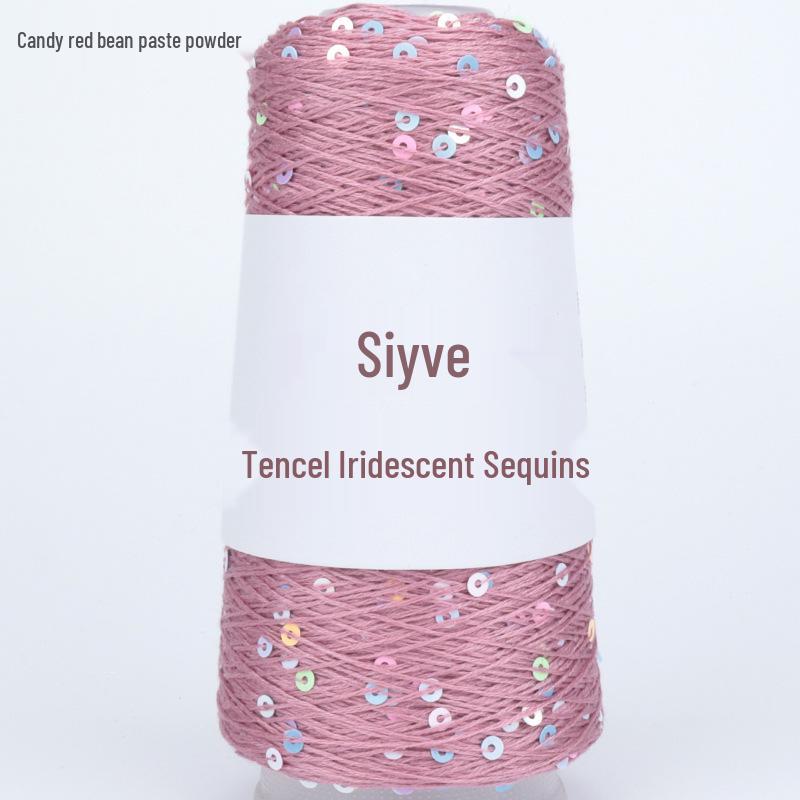 

Si Yue Пряжа Tencel с радужными пайетками - Модная пряжа ручной вязки