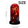 Luminous Artificial Rose Light Romantic LED Eternal Flower Rose Acrylic Cover Ornament  Home Decor