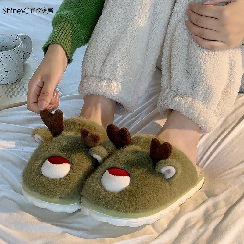 

Новые хлопковые тапочки мужские осенние домашние милые нескользящие теплые велюровые хлопковые швабры для улицы родительские тапочки 40-41 [Suitable for 39-40 feet]