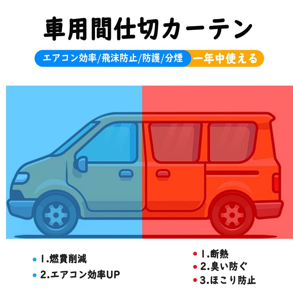 Ysemco Car Partition Room Divider Curtain Vinyl Curtain Car Partition Film Opens and Closes