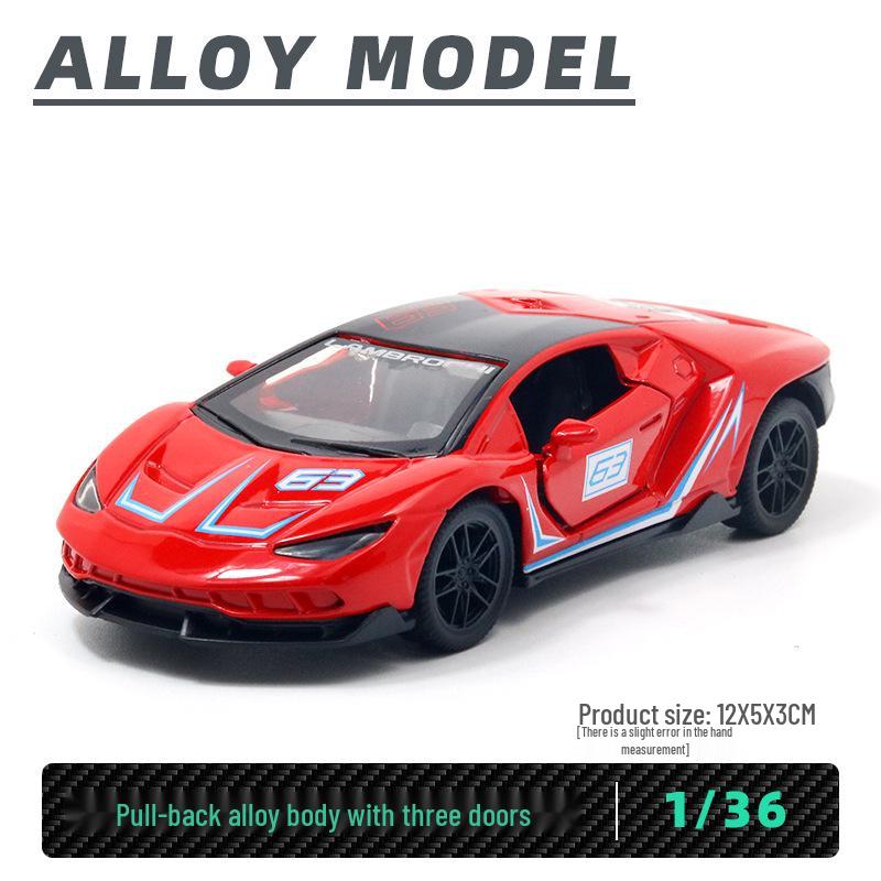 Bagged Alloy Model Sporting Car Ornament - Boys' Toy Gift