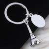 Paris Eiffel Tower Badminton Racket Keychain - Creative French Gift
