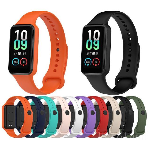 Fashion Silicone Watch Strap for Huami Amazfit Band 7 Smartwatch Band Bracelet Sport Wristband for Amazfit Band 7 Strap Buckle N 3