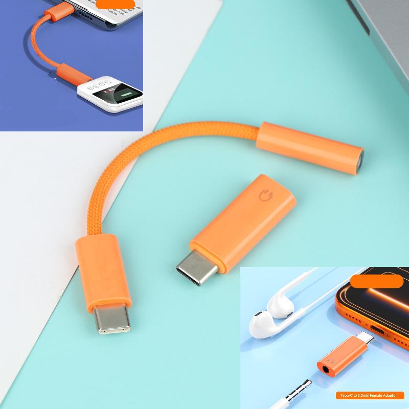1PCS Type C To 3.5mm Aux Adapter 3 5 Jack Audio Cable 3.5MM To USB C Aux Adapter For 15 16 17 Mobile Phone Audio Adapter