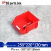Thickened Tool and Parts Storage Box with Slanted Mouth