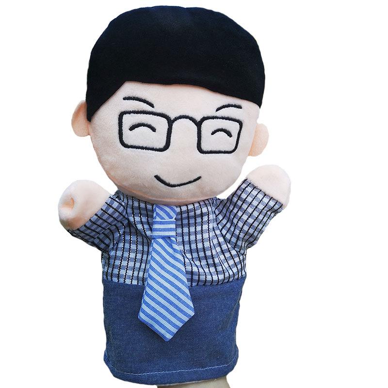 

Large Plush Cartoon Character Hand Puppet Doll for Children - Ideal for Comfort, Parent-Child Play, and Stage Performances Large
