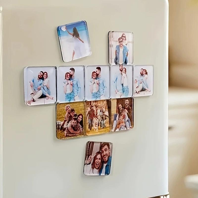 2 Stuks Diy Acryl Koelkastmagneten Blanco Koelkast Rechthoekige Sticker Keuken Kantoor Decor Creatief Verjaardag Diy Knutsel Cadeau
