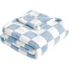 Ruitjes Babydeken Fleece Babydekens Jongens, Ultra Zacht Gezellig Pluizig Baby Peuter Pasgeboren Ontvangstdekens Ledikant Kinderwagen, 30''x40'', Blauw