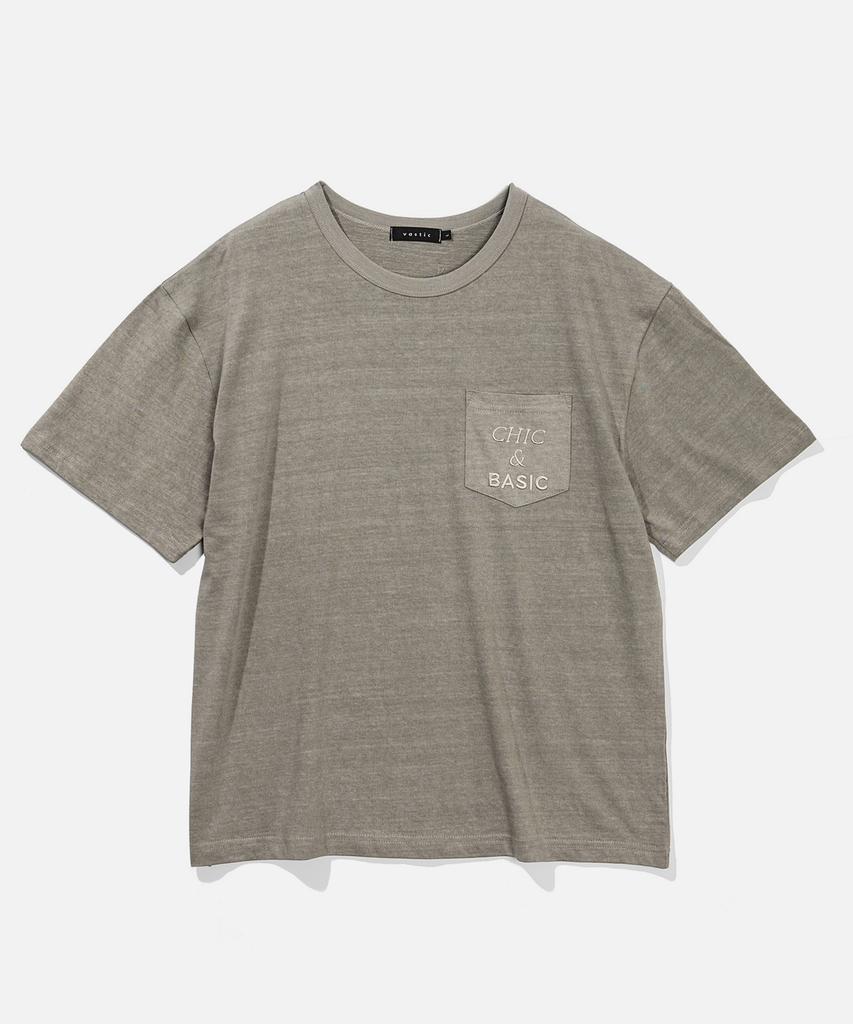 VASTIC Pocket Pigment T-Shirt_Gray
