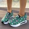 Fashion Fashion Butterfly Print Platform Sneakers Women Lightweight Slip On Walking Shoes Woman Thick Sole Non Slip Casual Sports Shoes