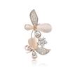 Creative Alloy Rhinestone Opal Butterfly Brooch Fashion Simple Women'S Clothing Brooch Ornament Pin