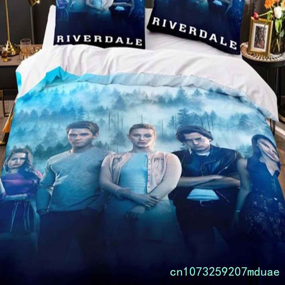 Movie Riverdale Bedding Set Teens Boys Duvet Cover Set With Pillow Cover Comforter Set Single Queen King Full Size New