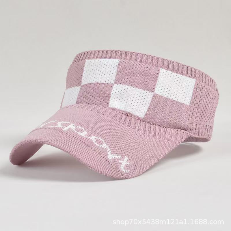 Women's Summer Knitted Sun Shading and Sun Protection Empty Top New Sun Shading Duck Tongue Sun Hat