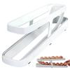 Automatic Scrolling Egg Rack Holder Storage Box Egg Basket Container Organizers Rolldown Refrigerator Eggs Dispenser For Kitchen