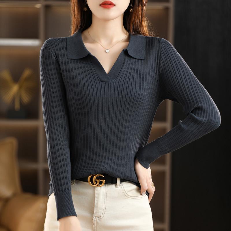 Women Sweater MODERN NEW SAGA Spring Slim Wool Sweaters Knitted Pullover Soft Warm Autumn Female Jumper Knit Top