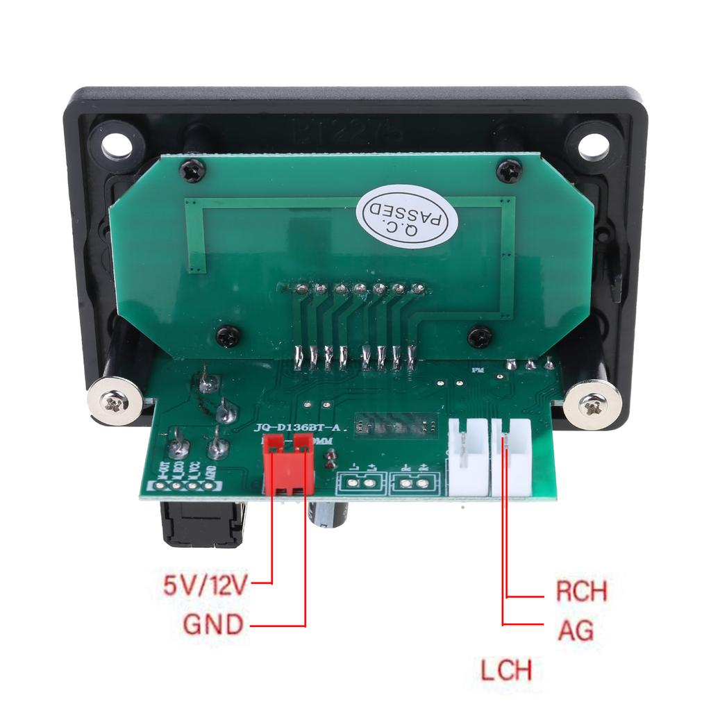 5V/12V Bluetooth-compatible 5.0 Receiver Module MP3 Player Decoding Board with FM Radio Functio for Sound Application