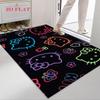 Hello Kitty Neon Stripes carpet Camping Trip Suitable For All Seasons Nap carpet Outdoor Plush carpet Bedroom