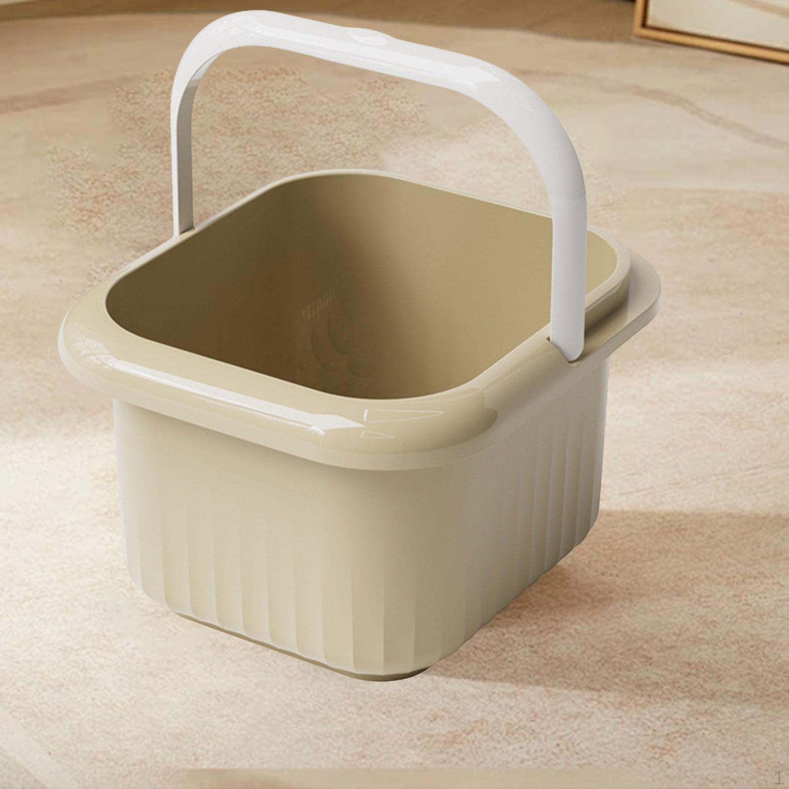 

Ванна для ног, спа-ведро, портативная массажная ванна, утолщенная для путешествий в отеле жёлтый