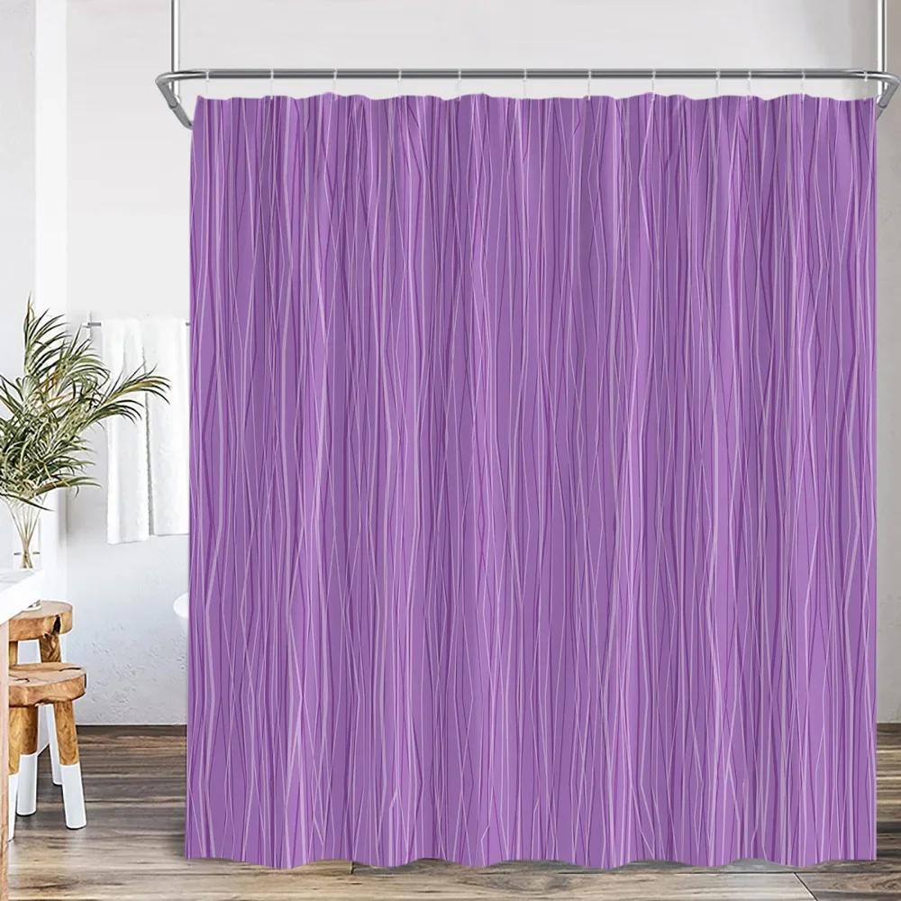 Абстрактные однотонные шторы для душа Нордический минимализм Цветные украшения для ванной комнаты Современная полиэстеровая ткань Занавеска для ванной W120xH180cm