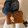 New Leopard Stitching Tote Bag Fashion Retro Matte Large-capacity Handbag Daily Commuter Shoulder Bag