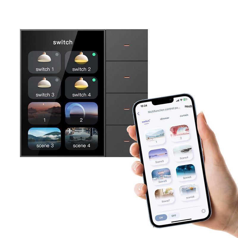 Tuya ZigBee 3.5" Touchscreen Dimmer & Curtain Switch