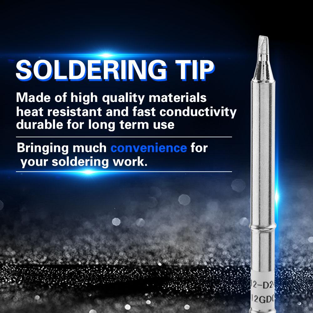 T12 Series Soldering Iron Tips Welding Tool Electric Soldering Iron Tip Welding Tips Accessories for FX-951 Rework Station