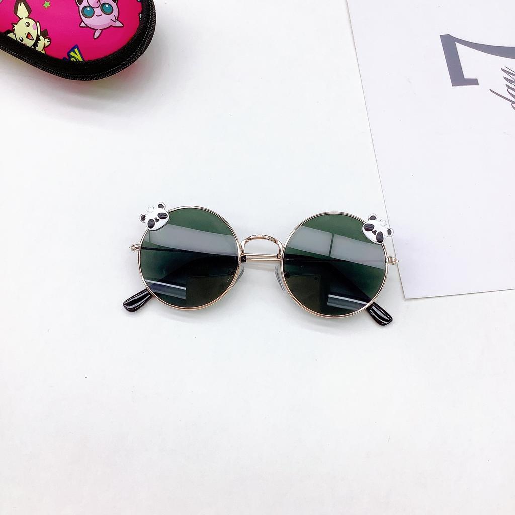 2026 Fashion Metal Frame Student Concave Shape Boys And Girls Cute Glasses Cross-Border Sunglasses