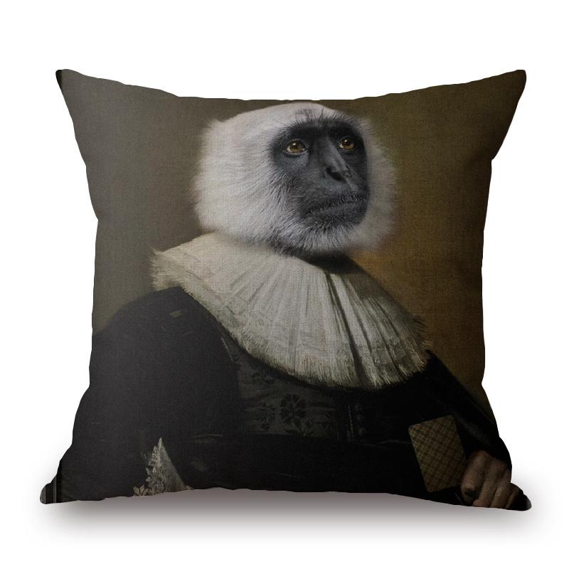Sheep Dog Cosplay Throw Pillow Case Home Decor Animals Posters Painting Cushion Cover Xcm