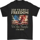 America 250th Birthday US Flag 250 Years We The People 1776-2026 Unisex T-Shirt S