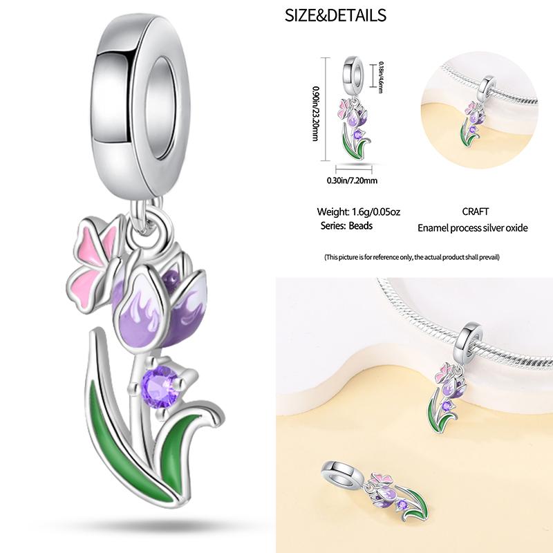 Fashion 925 Silver Colorful Butterfly Dragonfly Hummingbird Spring Series Charms Beads Fit 925 diy Bracelet Jewelry