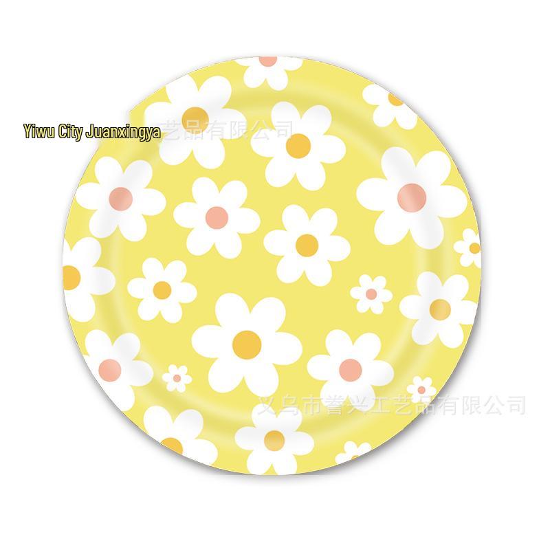 New Style Little Daisy Children's Birthday Party Tableware & Cake Decoration Set