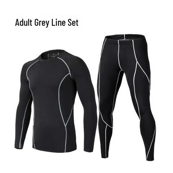 

Men s Thermal Running & Ski Suit: Elastic, Warm, Breathable Quick-Dry Fitness Wear for Basketball Training in Autumn & Winter. XXL