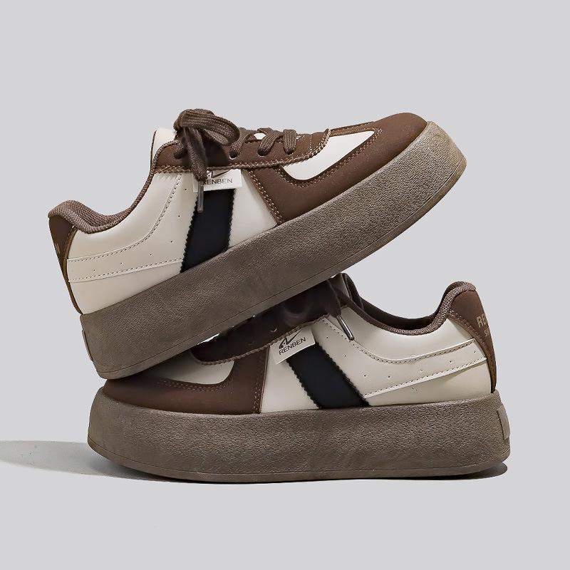 

Versatile fashion training shoes women s 2025 spring trend platform student sports board shoes Versatile Maillard casual shoes 35