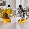 Karafka na whiskey s hlavou koně, 350 ml, 3D novinková skleněná láhev na alkohol pro dekoraci domácího baru, Jedinečný dárek pro milovníky koní a whiskey, Táta Muži