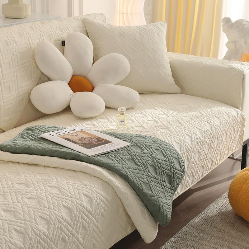 Foreign Trade New Nordic Simple Sofa Cushion Four Seasons Pure Cotton Non-Slip Seat Cushion Winter Sofa Cover Cover Towel Cover Cloth