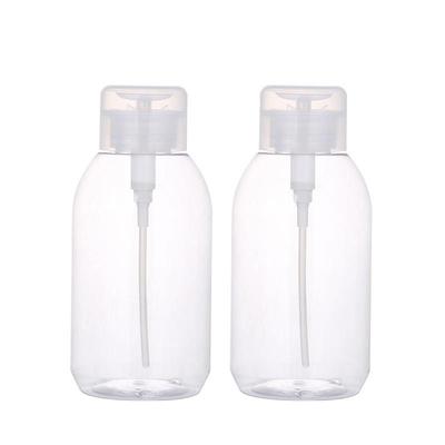 200/300/500 ml Nachfüllbare Flasche Push-Typ Abfüllung Push-Down Leere Pump-Spenderflasche für Nagellack Make-up-Entferner Flasche