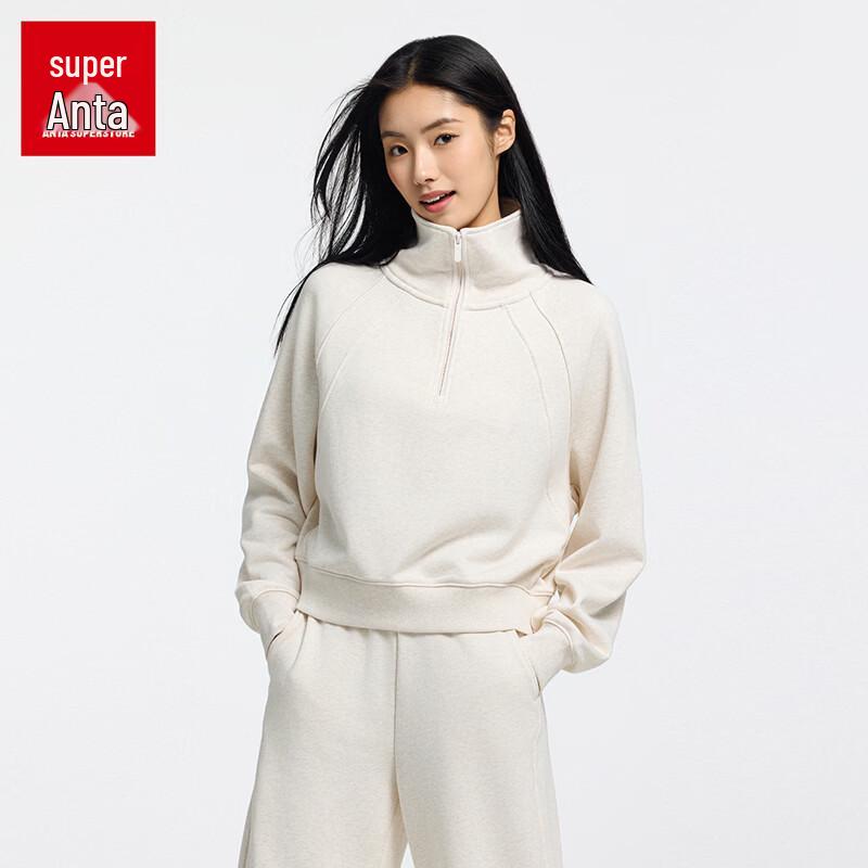 ANTA Women s SOFT Relaxed Half-Zip Pullover Sweatshirt 160/S