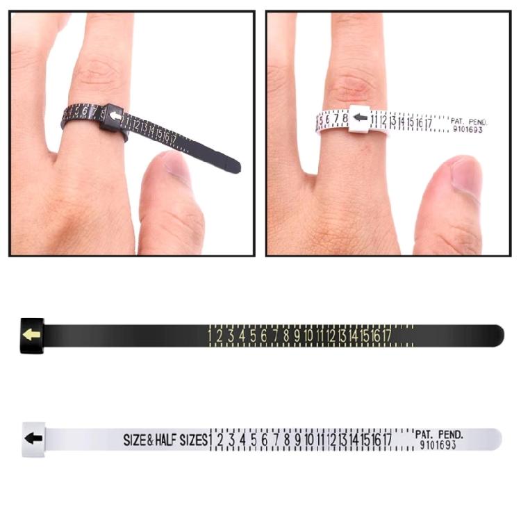 Ring Sizer Measuring Tool Reusable Finger Size Measuring Set Jewelry Sizing Tool