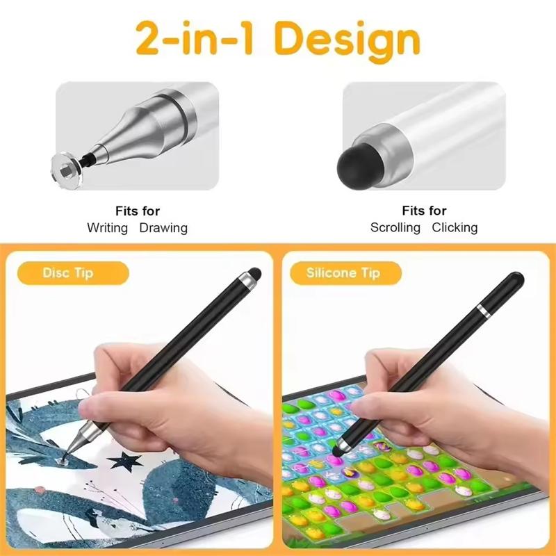 Universal Stylus Pen für Android IOS Zeichnen Kapazitiver Bildschirm Touch Pen für Xiaomi Samsung 2 in 1 Hohe Empfindlichkeit Tablet Stifte