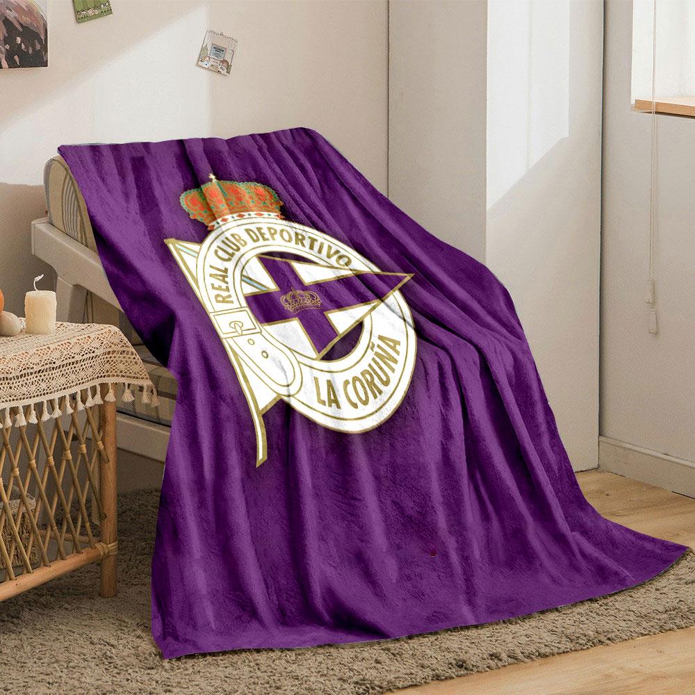 Deportivo La Coruña Emblem print blanket soft and cozy perfect for the living room bed sofa or a nap,gift