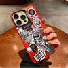 Guitar Newspaper Pattern Creative European Style Shockproof Hard Phone Case For Apple Iphone