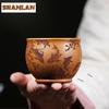 200ml Yixing Purple Sand Fish Teacup Traditional Tea Bowl Set Of Cups Tea-tasting Smelling Cup Chazhan Master Cups Tea Ceremony