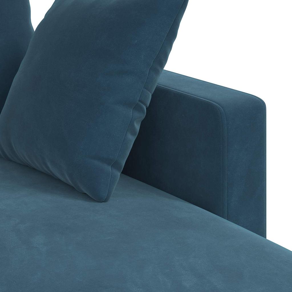 Blue Sofa 178 X 134 X 80 Cm Velvet