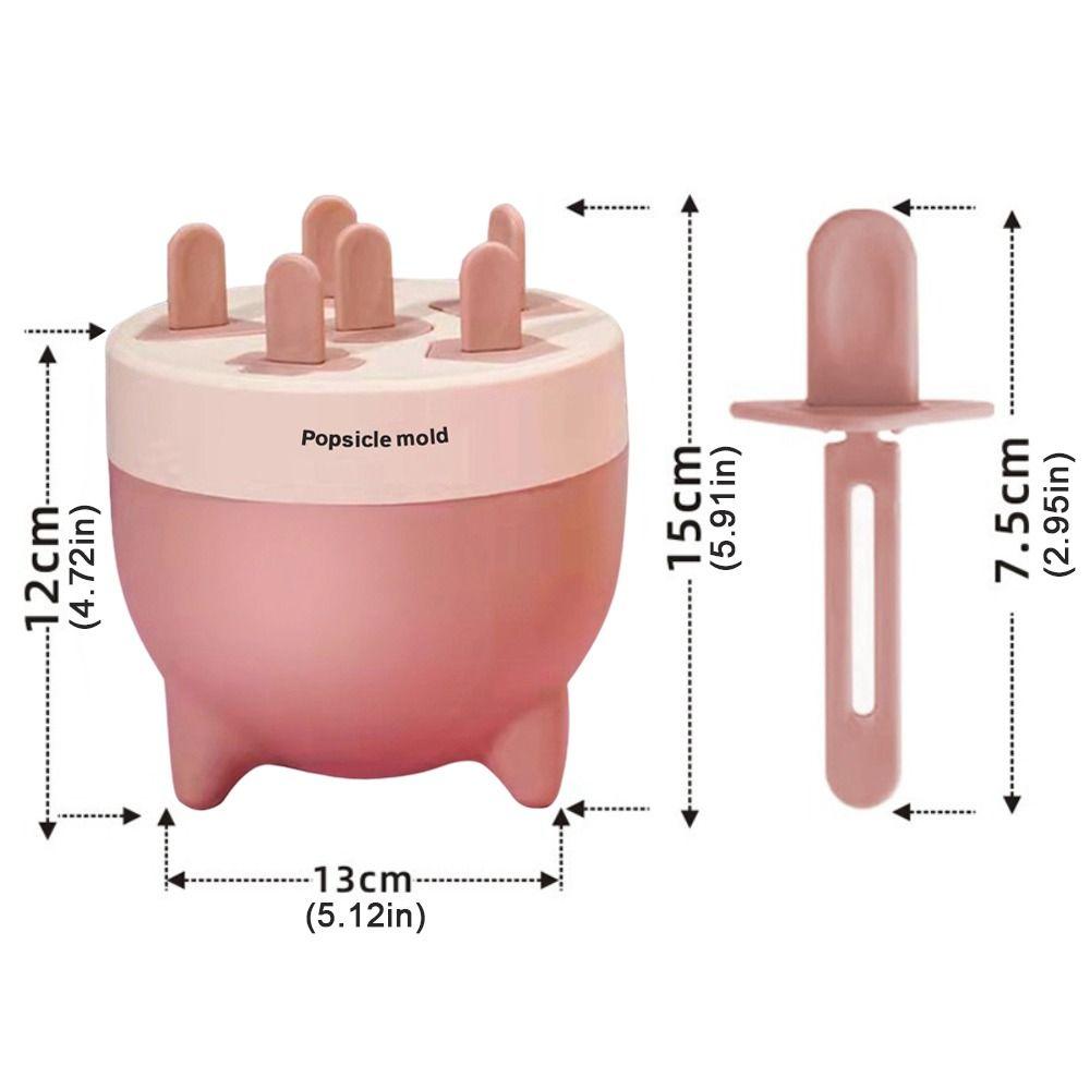 Detachable Design Popsicle Mold Easy Release Ice Lolly Maker Durable Ice Cream Mold Kitchen